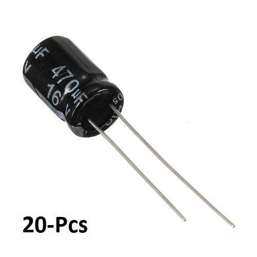 Electrolytic Capacitor 470uF/16V - Radial Design