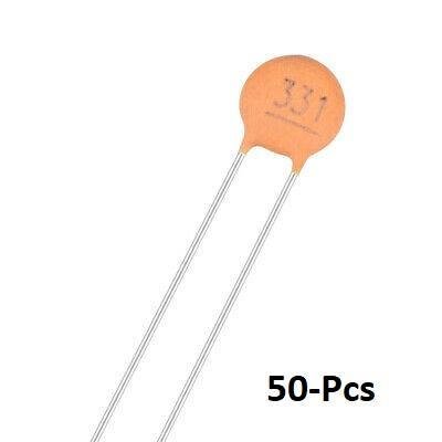 Pack of 50 ceramic capacitor – 330pF capacitor