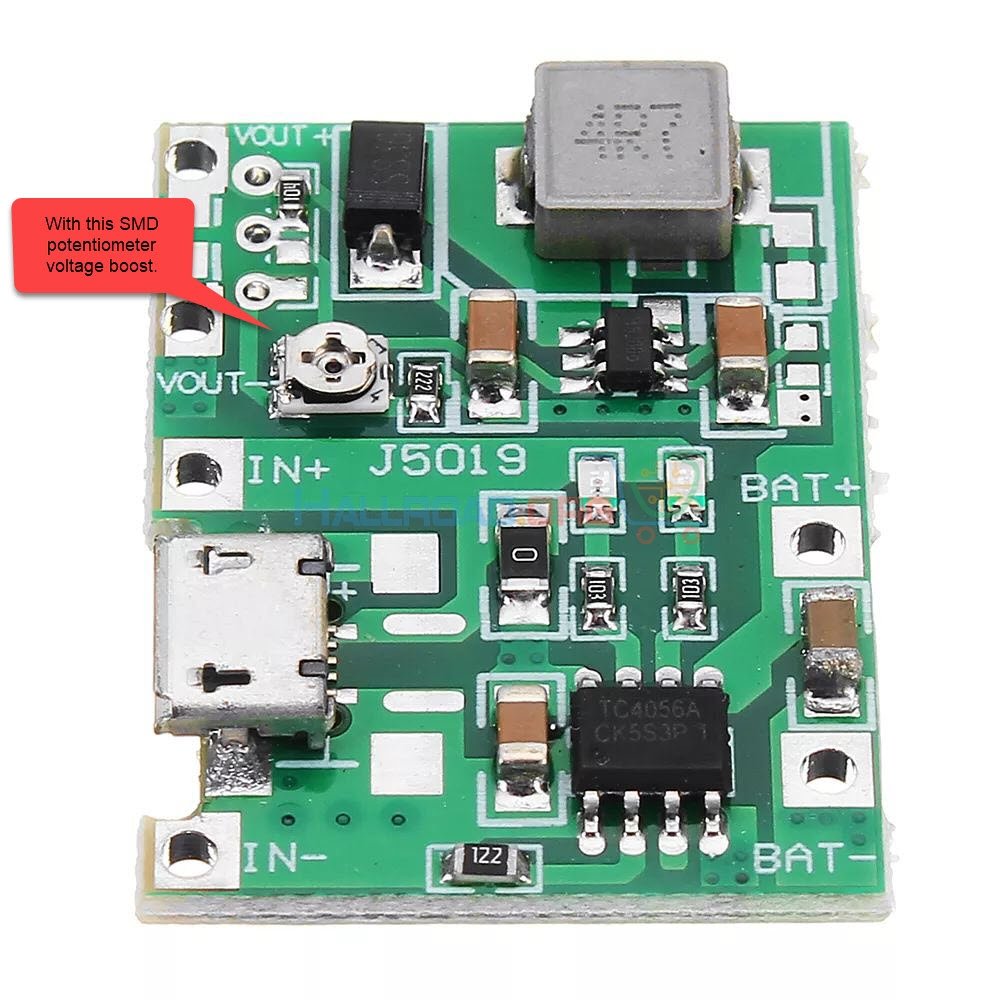 3 7V 9V 5V 2A Adjustable Step Up 18650 Lithium Battery Charging 