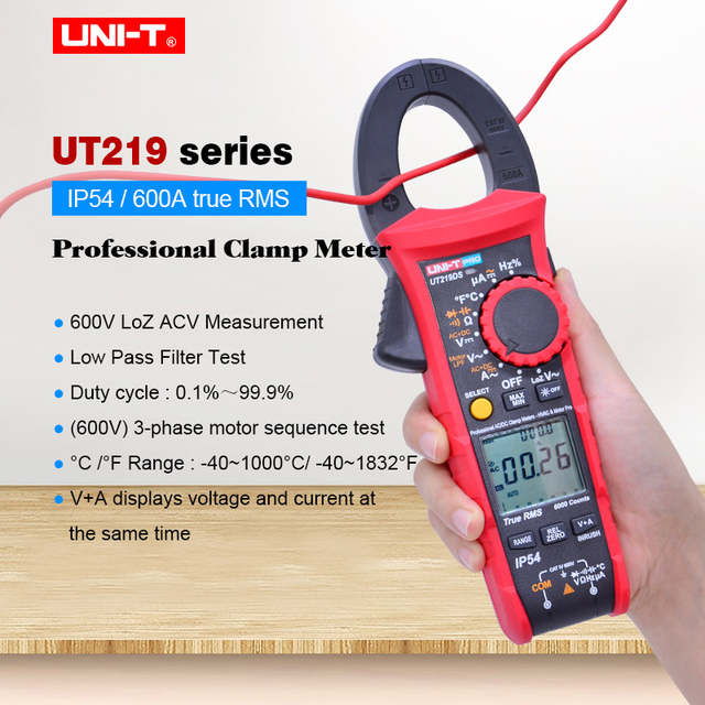 Pinza Amperimétrica Profesional UT219M UNI-T 