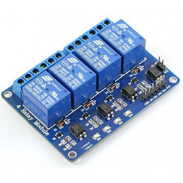 Four Channel 4 Channel 5v Relay Module Arduino Relay 10a 250v Ac