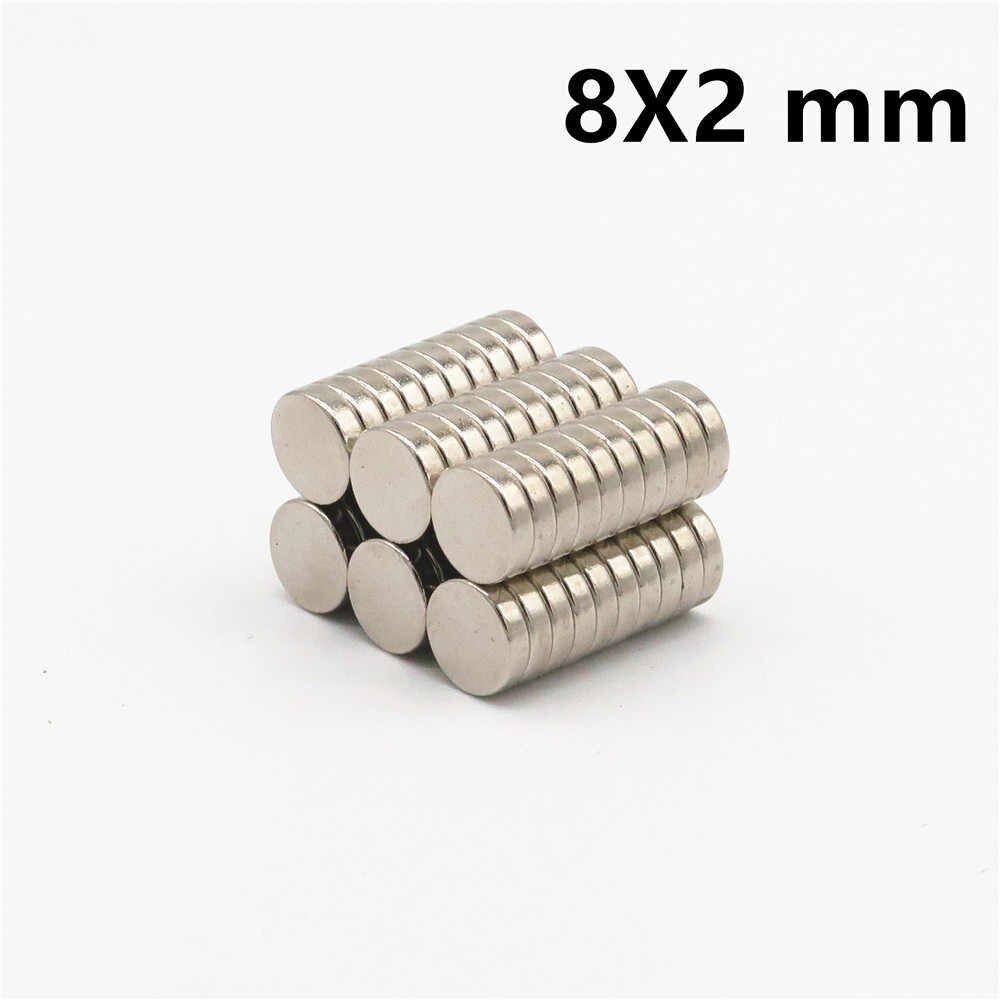 thumbnail image 2 of 10 Powerful Neodymium Magnets 8x2 Mm - Strong Rare Earth Magnets For Crafts, FIMO, Ceramics, DIY Projects 2 of 12