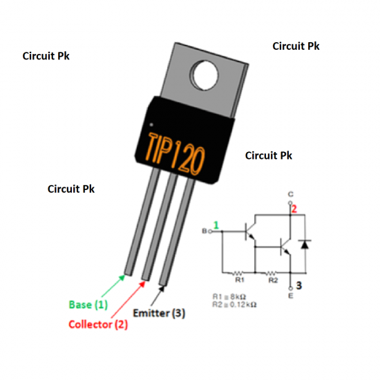 Pack of 2- Genuine ST Complementary power Darlington transistor TIP120 ...