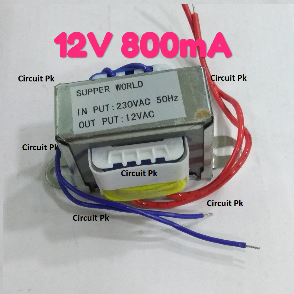 Buy 220V-12V 800mA Stepdown Transformer | Online in Pakistann